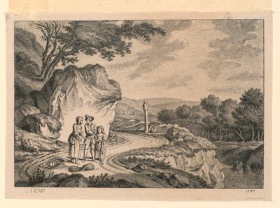 De kronkelende weg door Johann Georg Wille
