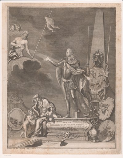 Monument met Heinrich II von Reuß-Obergreiz door Johann Georg Wolffgang