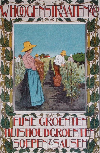 Erwten oogsten, poster die 