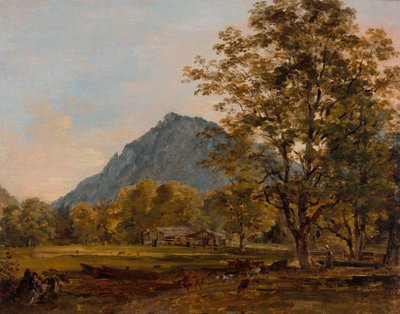 Een Boerderij in de Beierse Alpen door Johann Georg von Dillis