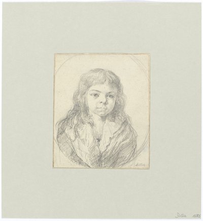 Borstbeeld van een jongen door Johann Georg von Dillis