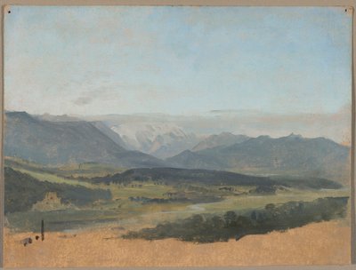 Het bovenste Loisachtal door Johann Georg von Dillis