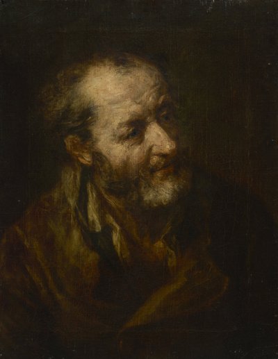Portret van een oude man door Johann Georg von Edlinger