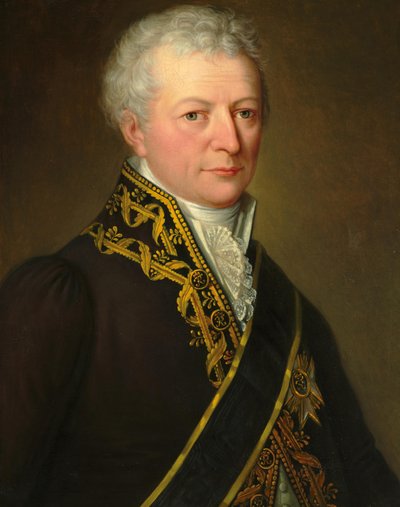 Portret van Graaf Karl August von Hardenberg 1750-1822 door Johann Gottfried Schadow
