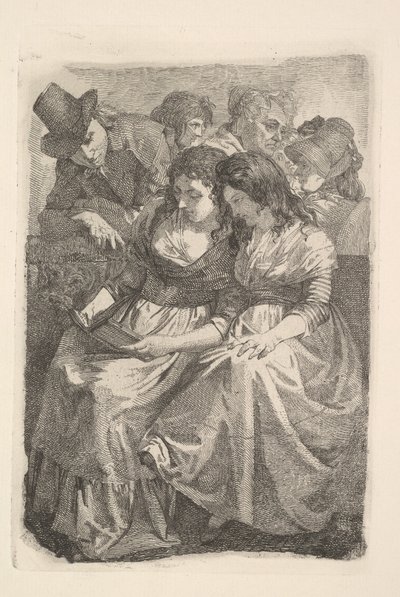 Schadow en zijn familie, 1925 door Johann Gottfried Schadow