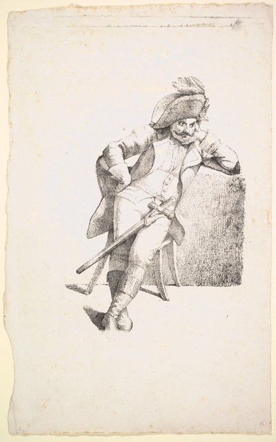 De nadenkende kapitein door Johann Gottfried Schadow