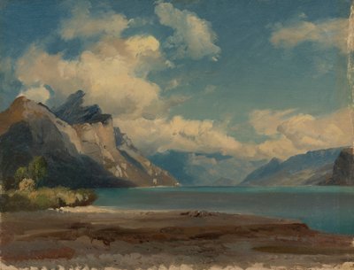 Bij Weesen aan de Walensee, Zwitserland door Johann Gottfried Steffan