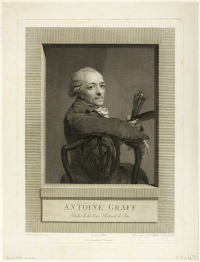 Anton Graff door Johann Gotthard von Muller
