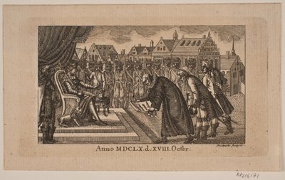 Invoering van de soevereiniteit door Johann Gottlieb Friedrich