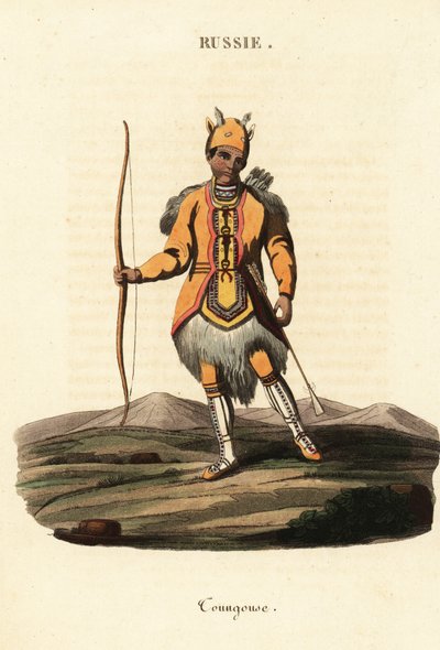 Man van het nomadische Evenki-volk door Johann Gottlieb Georgi