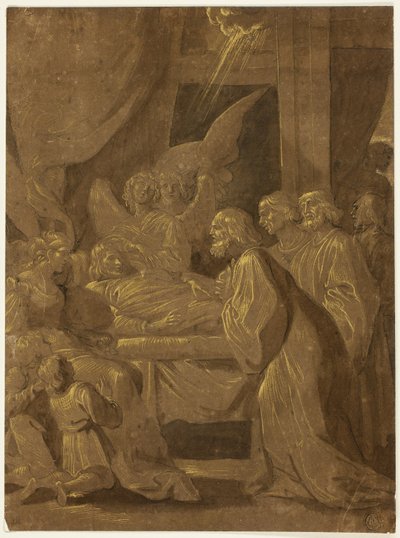 Genezing van de verlamde door Johann Gottlieb Prestel