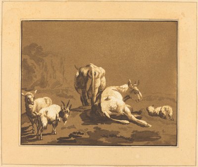 Koeien door Johann Gottlieb Prestel after Joseph Wagner