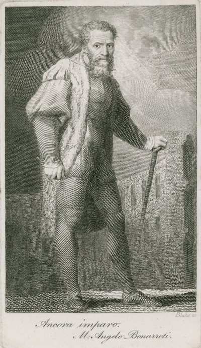 Michelangelo Buonarroti door Johann Heinrich Füssli