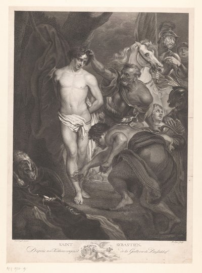 Heilige Sebastiaan door Johann Heinrich Lips