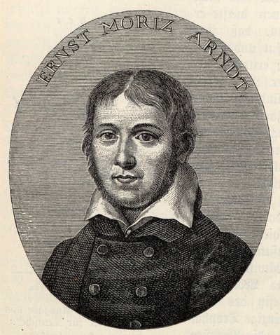 Portret van Ernst Moritz Arndt 1769-1860 door Johann Heinrich Lips