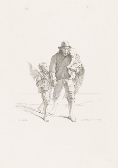 Langs het kerkhof door Johann Heinrich Maria Hubert Rennefeld