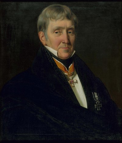 Portret van Franz Gerhard Wegeler, 1839 door Johann Heinrich Richter