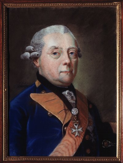 Portret van Frederik Hendrik Lodewijk, prins in Pruisen, markgraaf van Brandenburg Schwedt door Johann Heinrich Schmidt