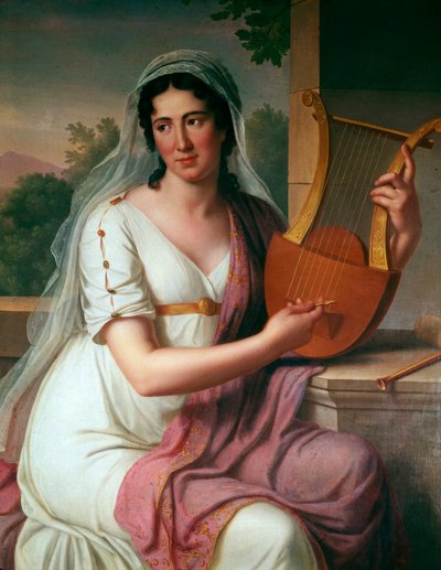 Portret van Isabella Colbran door Johann Heinrich Schmidt