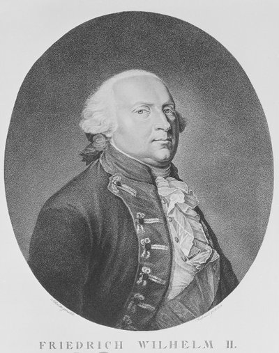 Friedrich Wilhelm II van Pruisen door Johann Heinrich Schroder