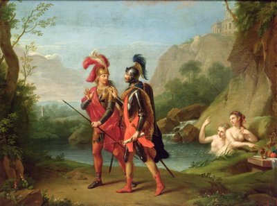 Carlo en Ubaldo bij de Waternimfen, 1782 door Johann Heinrich Tischbein