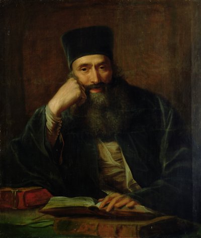 Portret van Erasmus, Bisschop van het Klooster van Aulis op Kreta, 1787 door Johann Heinrich Tischbein