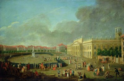 De Inwijding van het Monument voor Frederik II in Kassel, 1783 door Johann Heinrich Tischbein