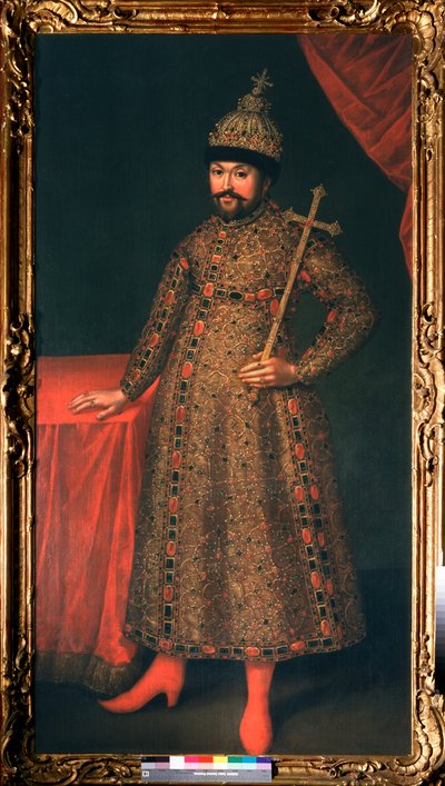 Portret van tsaar Michail I Fjodorovitsj van Rusland door Johann Heinrich Wedekind