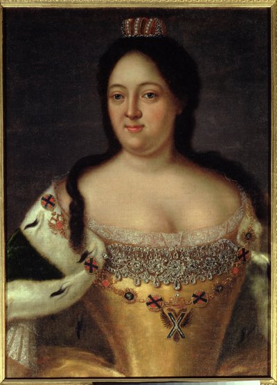 Portret van keizerin Anna Ioannovna (1693-1740) door Johann Heinrich Wedekind