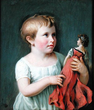 Kinderportret van Cornelia Wilhelmine Amsinck, de toekomstige vrouw van burgemeester Dammert (1800-61) door Johann Heinrich Wilhelm Tischbein
