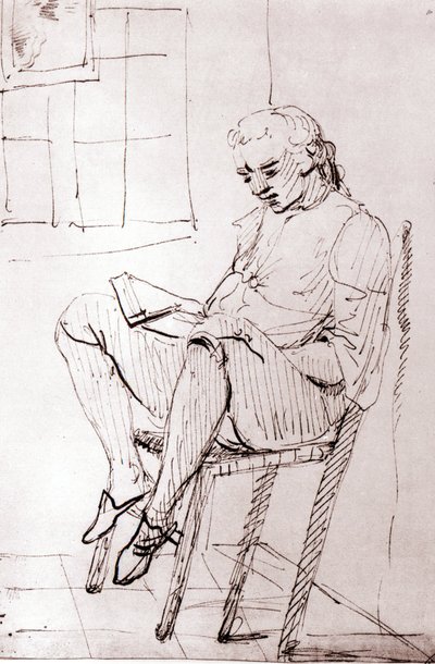 Johann Wolfgang Von Goethe in zijn huis in Rome door Johann Heinrich Wilhelm Tischbein