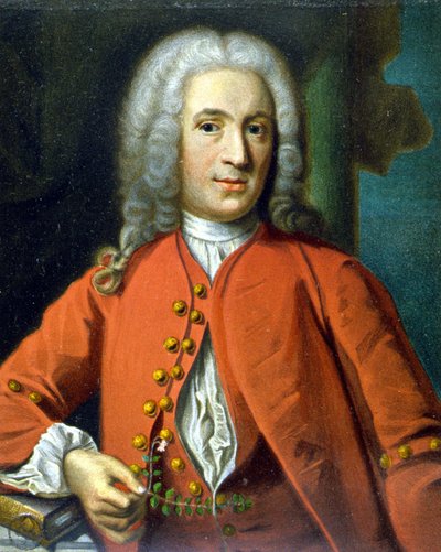 Carl Von Linné Zweedse natuuronderzoeker en schrijver (1707 - 1778) - door J. H. Scheffel, in 