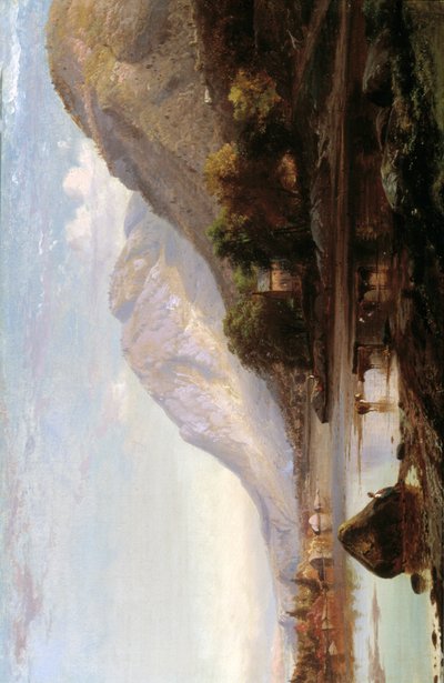 Hudson River bij Cold Spring door Johann Hermann Carmiencke