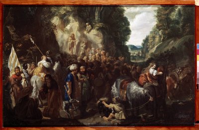 De prediking van Johannes de Doper door Johann Hulsman