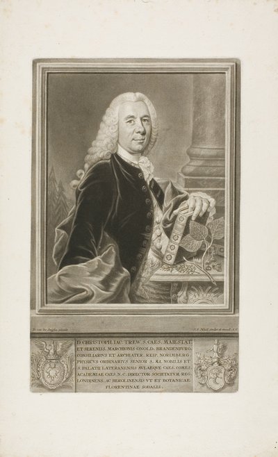 D. Christopher Jacob Trew, van Plantae Selectae door Johann Jacob Haid