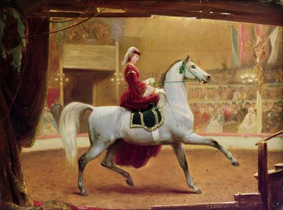 De Circusrijder door Johann Jakob Eduard Handwerk