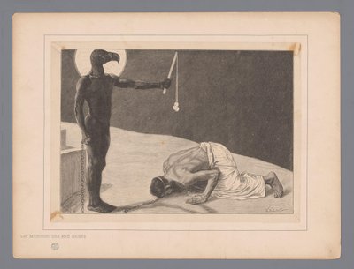 Aanbidding van Mammon door Johann Jakob Weber