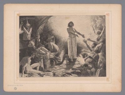 Christus in de onderwereld door Johann Jakob Weber