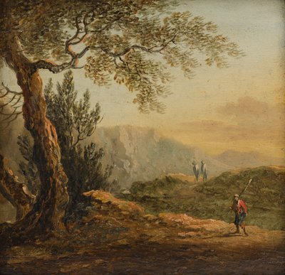 Berglandschap door Johann Josef Schindler