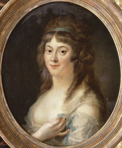 Portret van Madame Roland 1754-1793, 1792 door Johann Julius Heinsius