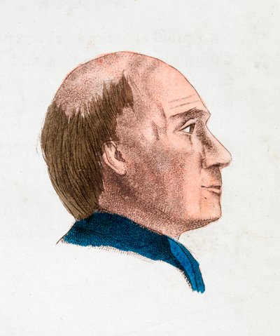 De gelaatstrekken van een filosofisch en diepzinnig persoon, 1808 door Johann Kaspar Lavater