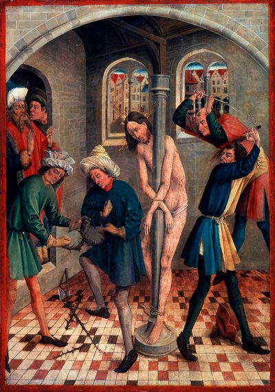 De Geseling van Christus, voor 1457 door Johann Koerbecke