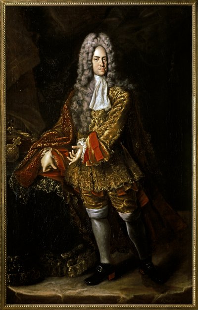 Karel VI: Keizer en vader van Maria Theresia door Johann Kupezky or Kupetzky