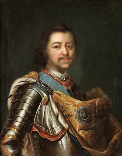 Portret van keizer Peter de Grote door Johann Kupetzky