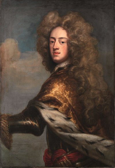 George II als Prins van Wales door Johann Leonhard Hirschmann