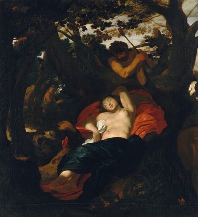 Nimf en herder, ca. 1625 door Johann Liss
