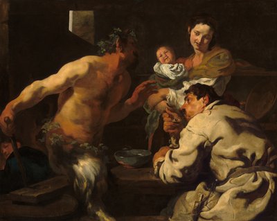 De sater en de boer door Johann Liss