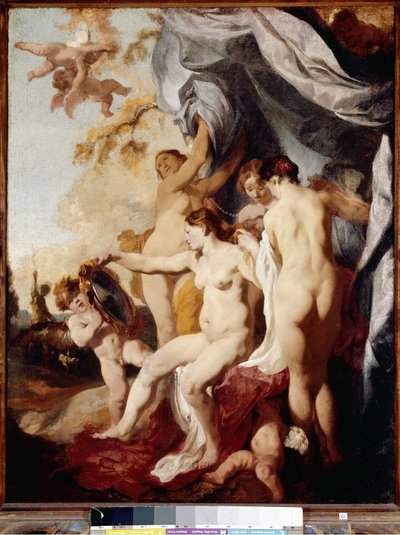 Venus met een Spiegel door Johann Liss