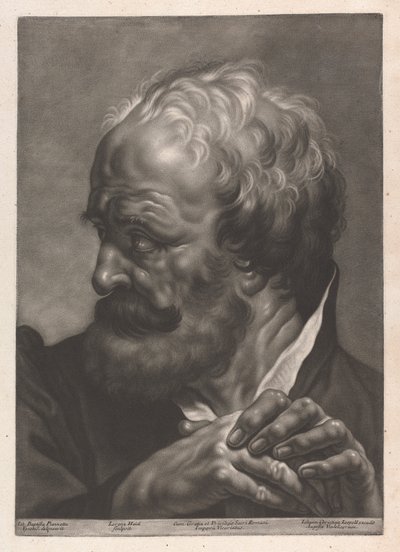 Portret van een man door Johann Lorenz Haid