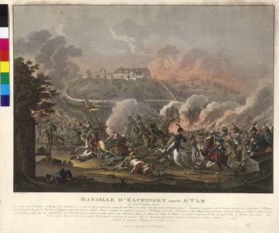 Slag bij Elchingen op 14 oktober 1805 door Johann Lorenz Rugendas